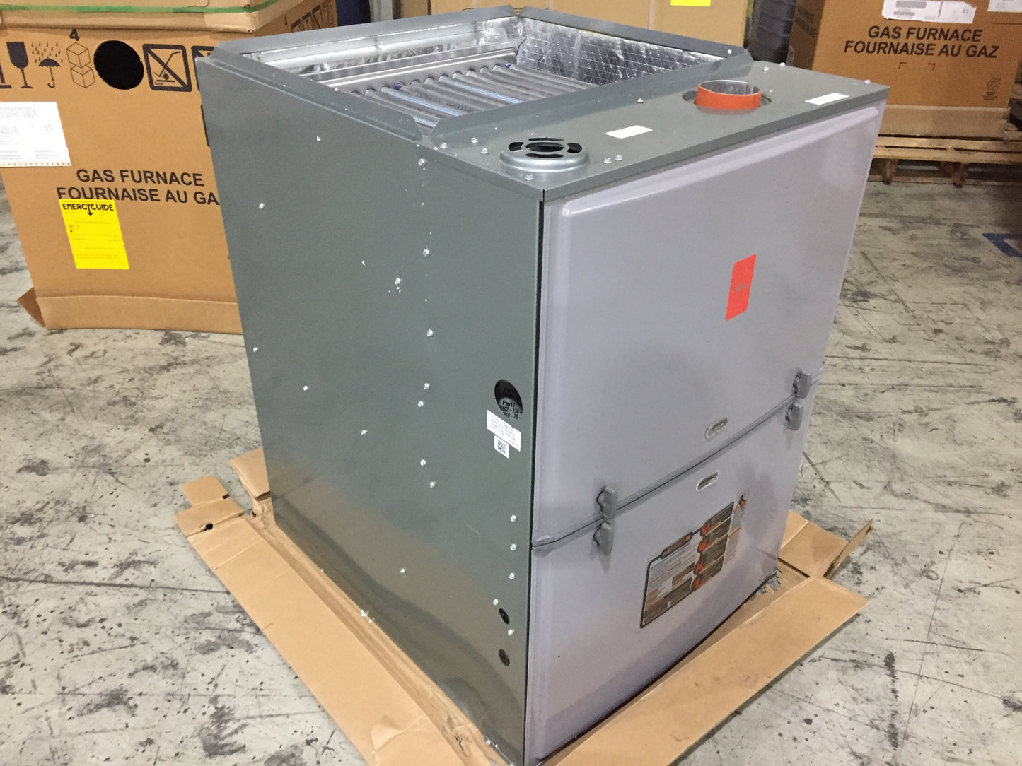 125000 BTU SINGLE-STAGE UPFLOW/HORIZONTAL ECM MULTI SPEED GAS FURNACE 80% AFUE 115/60/1 CFM: 1934