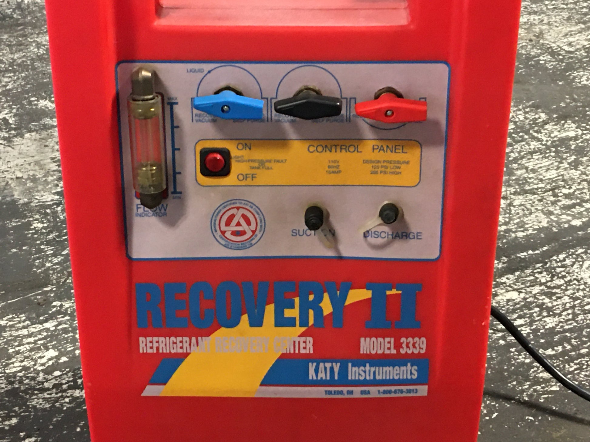 REFRIGERANT RECOVERY II 110/60/1 15AMP