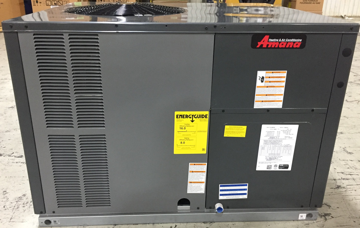 2 TON 2-STAGE MULTI-POSITION PACKAGED HEAT PUMP UNIT, 16 SEER, 208-230/60/1, R-410A