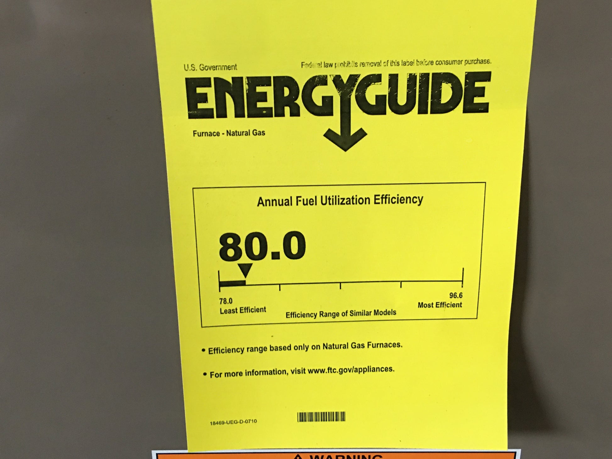 100,000 BTU SINGLE-STAGE MULTIPOSITION ECM VARIABLE SPEED GAS FURNACE 80% AFUE 115/60/1 CFM: 1600