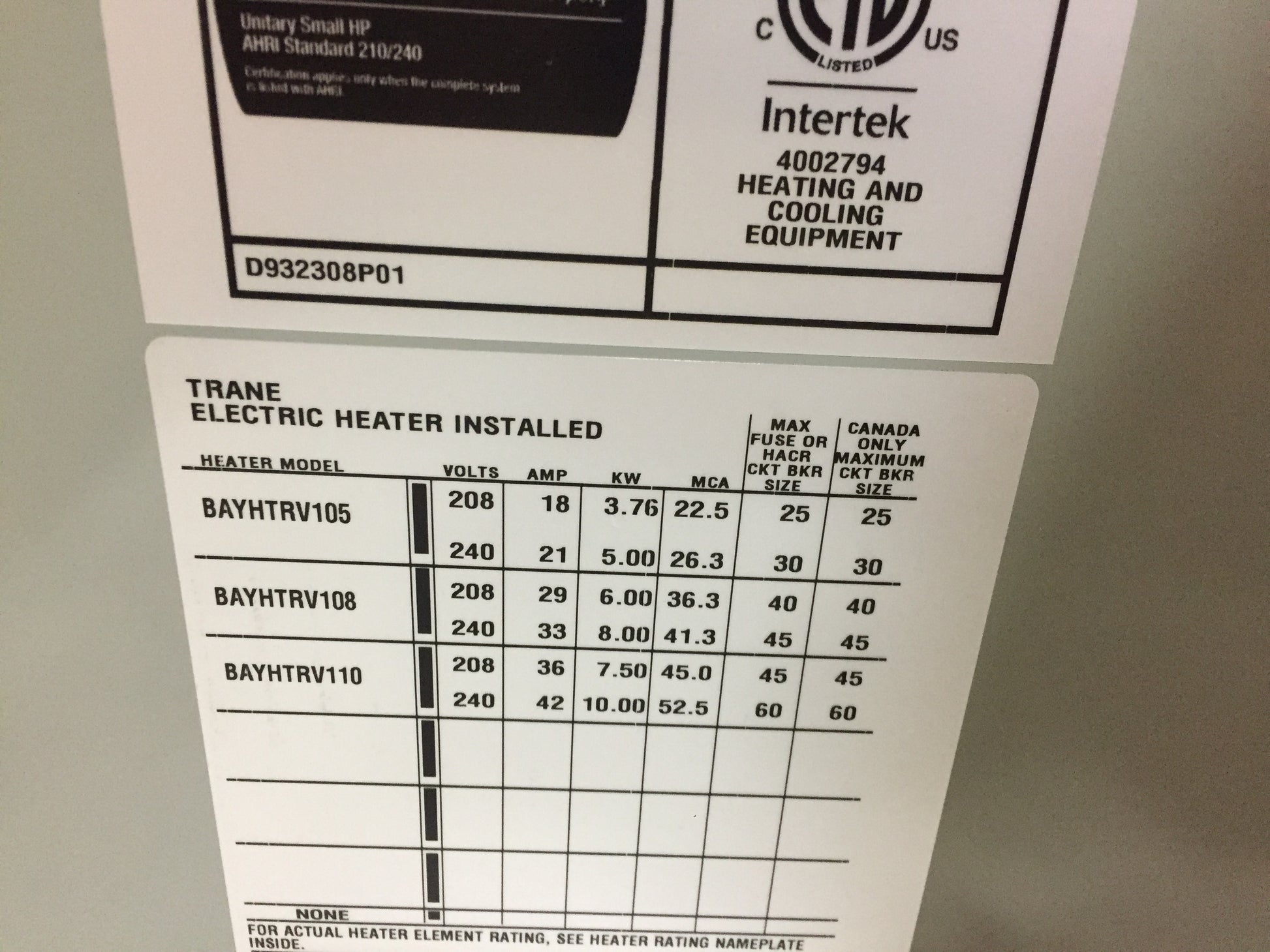 2 TON CONVERTIBLE PACKAGED HEAT PUMP UNIT, 15 SEER2, 208-230/60/1, R410A