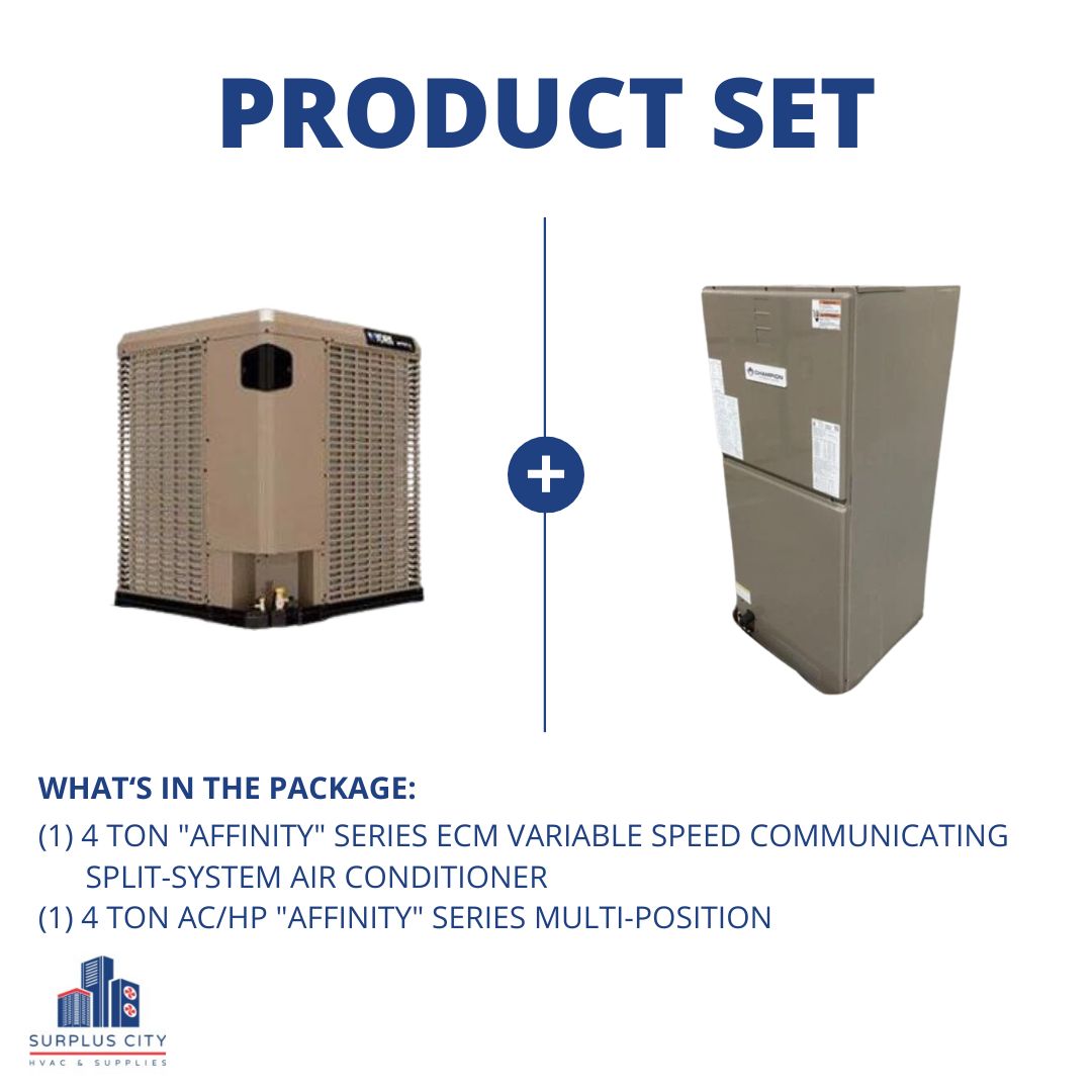 4 TON 20 SEER COMMUNICATING AIR CONDITIONER AND 4 TON COMMUNICATING AIR HANDLER, 208-230/60/1