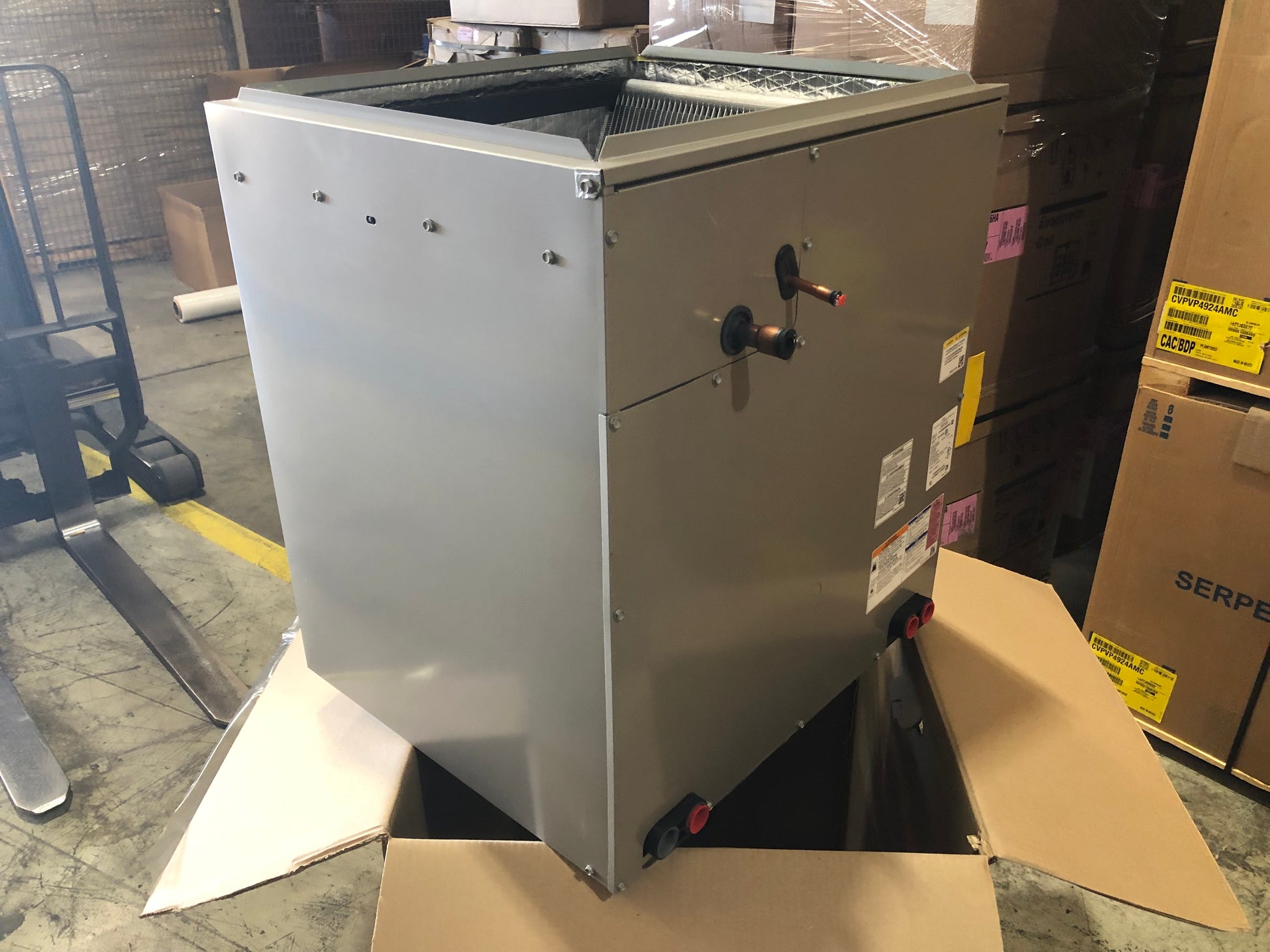 4 ton upflow/downflow AC only cased aluminum "V" coil R-410A 