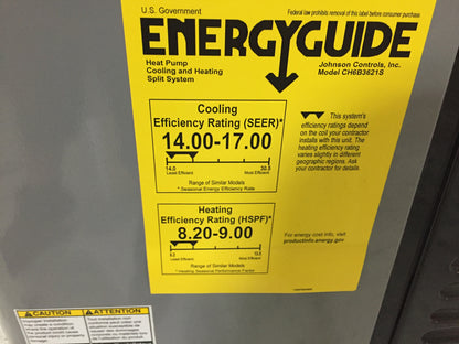 3 TON SPLIT-SYSTEM  HEAT PUMP 208-230/60/1 R410A 16 SEER