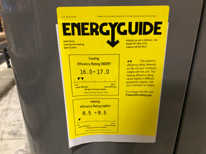 5 TON INVERTER SPLIT-SYSTEM COMMUNICATING HEAT PUMP 208-230/60/1 R410A 17 SEER