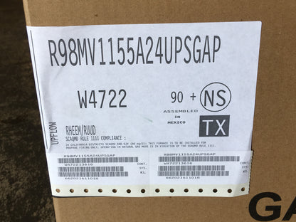 115,000 BTU MODULATING COMMUNICATING TWO-STAGE UPFLOW ECM VARIABLE SPEED GAS FURNACE 98% AFUE 115/60/1 CFM: 1750