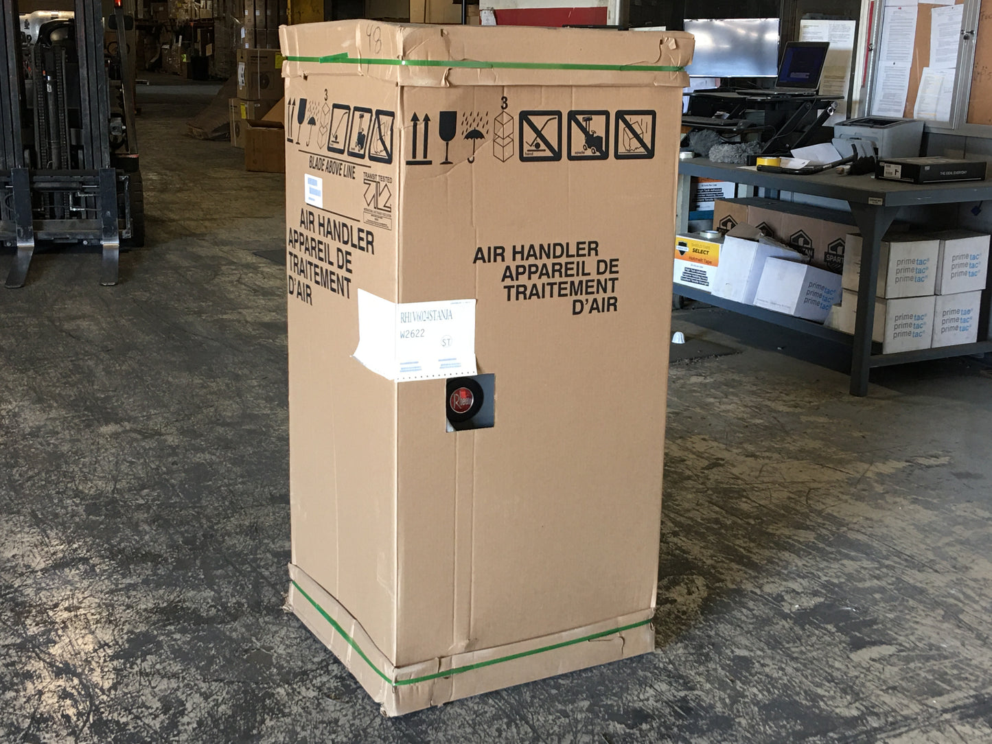 5 TON AC/HP MULTI-POSITION AIR HANDLER UNIT/W ECM MOTOR, 208-240/60/1 R-410A CFM:1800