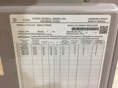 5 Ton AC/HP ECM Air Handler 460/60/3 R-410A CFM 1725