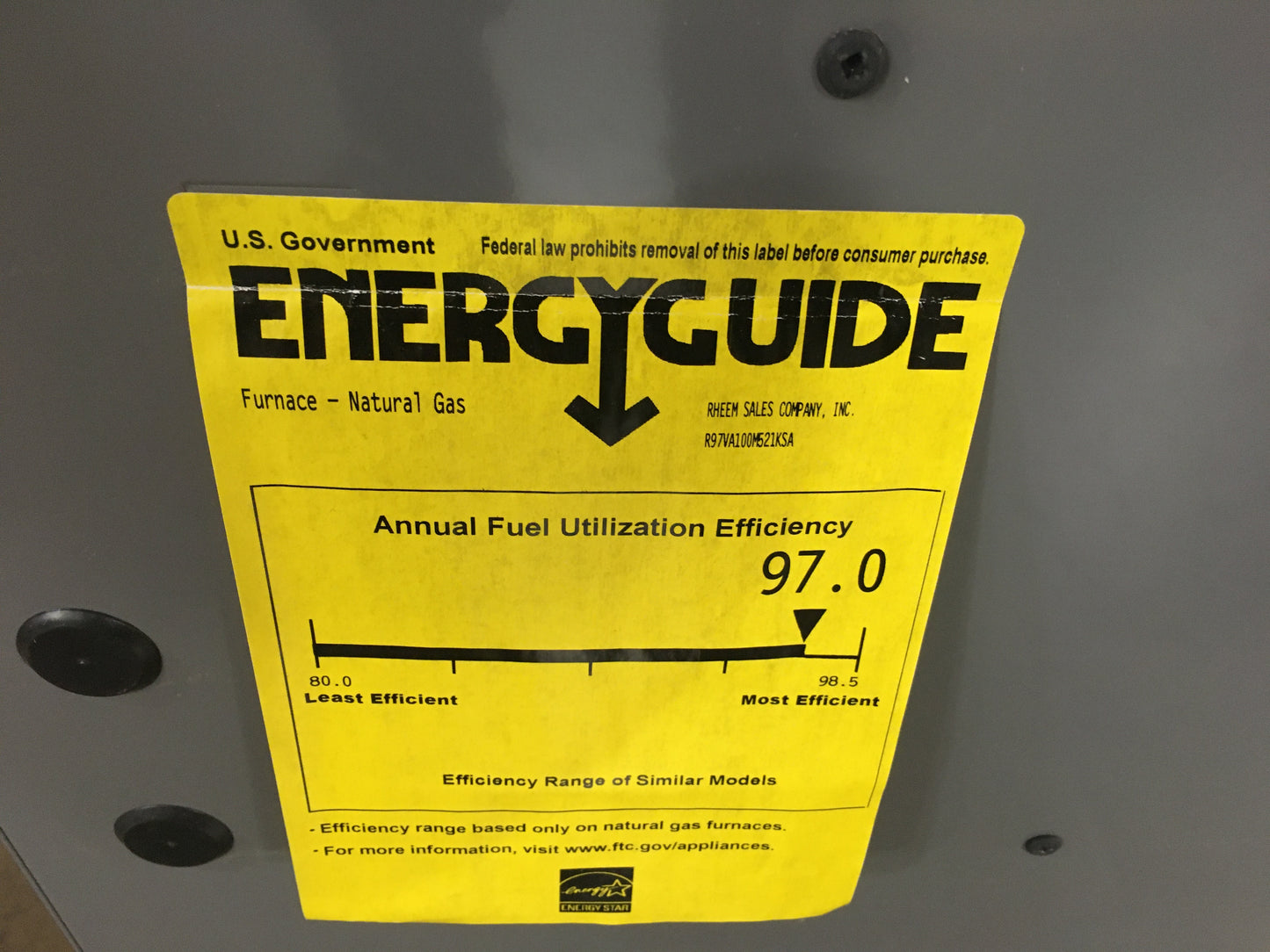 98,000 BTU Communicating Compatible Two-Stage Modulating Downflow/Horizontal ECM Variable Speed Gas Furnace 97% AFUE 115/60/1 CFM: 1750