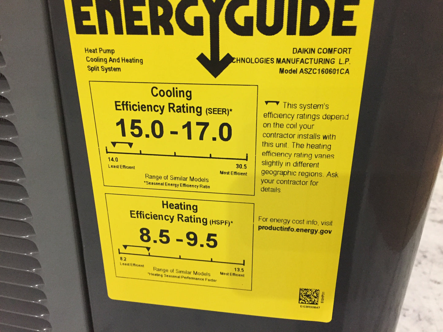 5 Ton Split-System Communicating Compatible Heat Pump 208-230/60/1 R410A 16 SEER