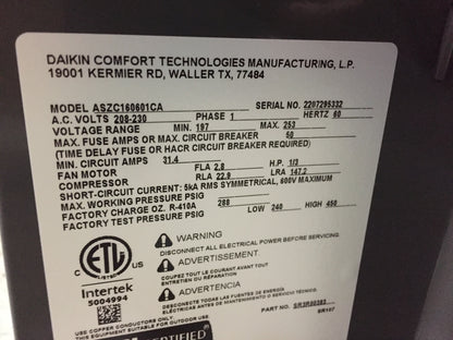 5 Ton Split-System Communicating Compatible Heat Pump 208-230/60/1 R410A 16 SEER