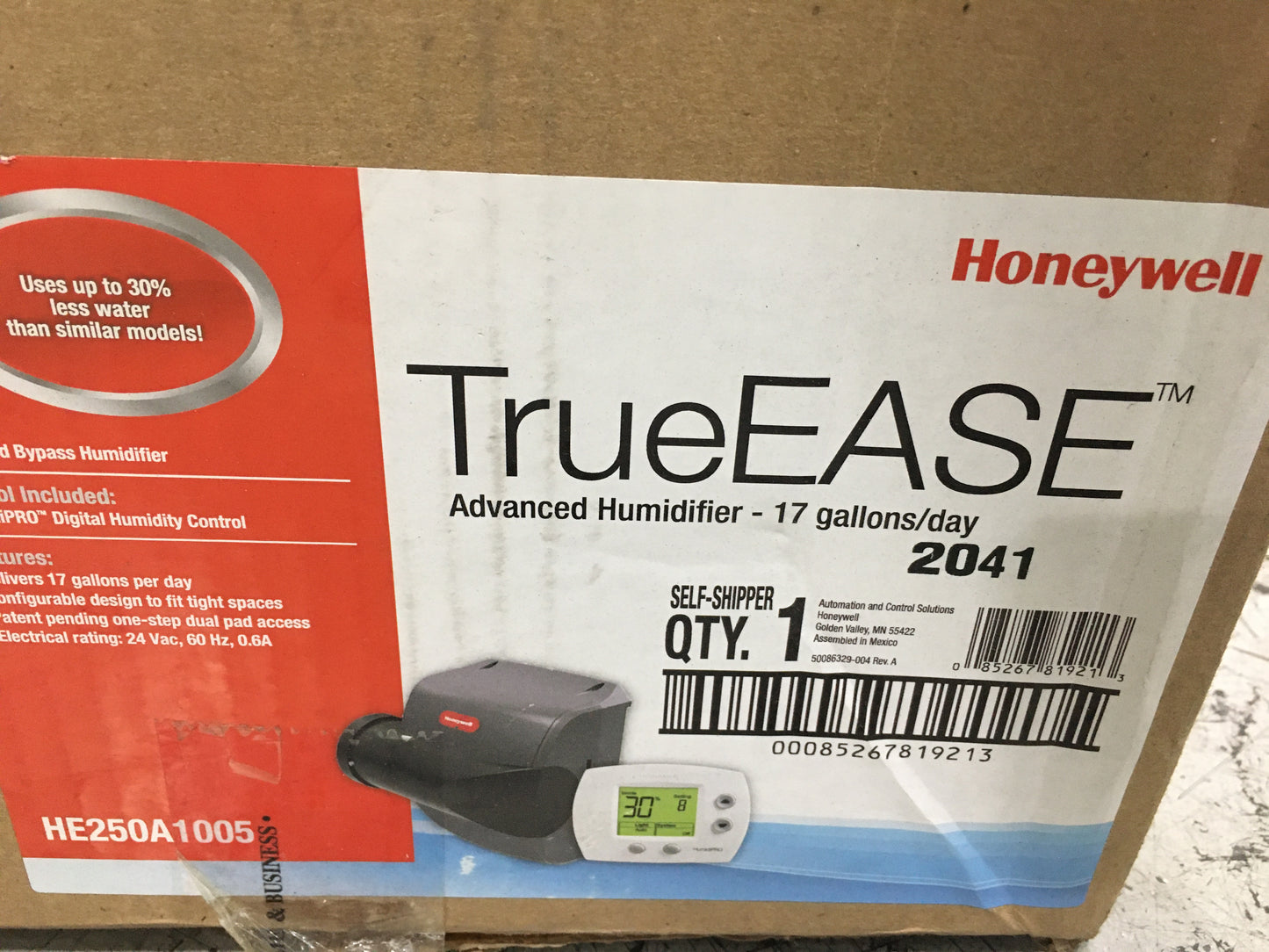 TRUEEASE ADVANCED BYPASS HUMIDIFIER 24V