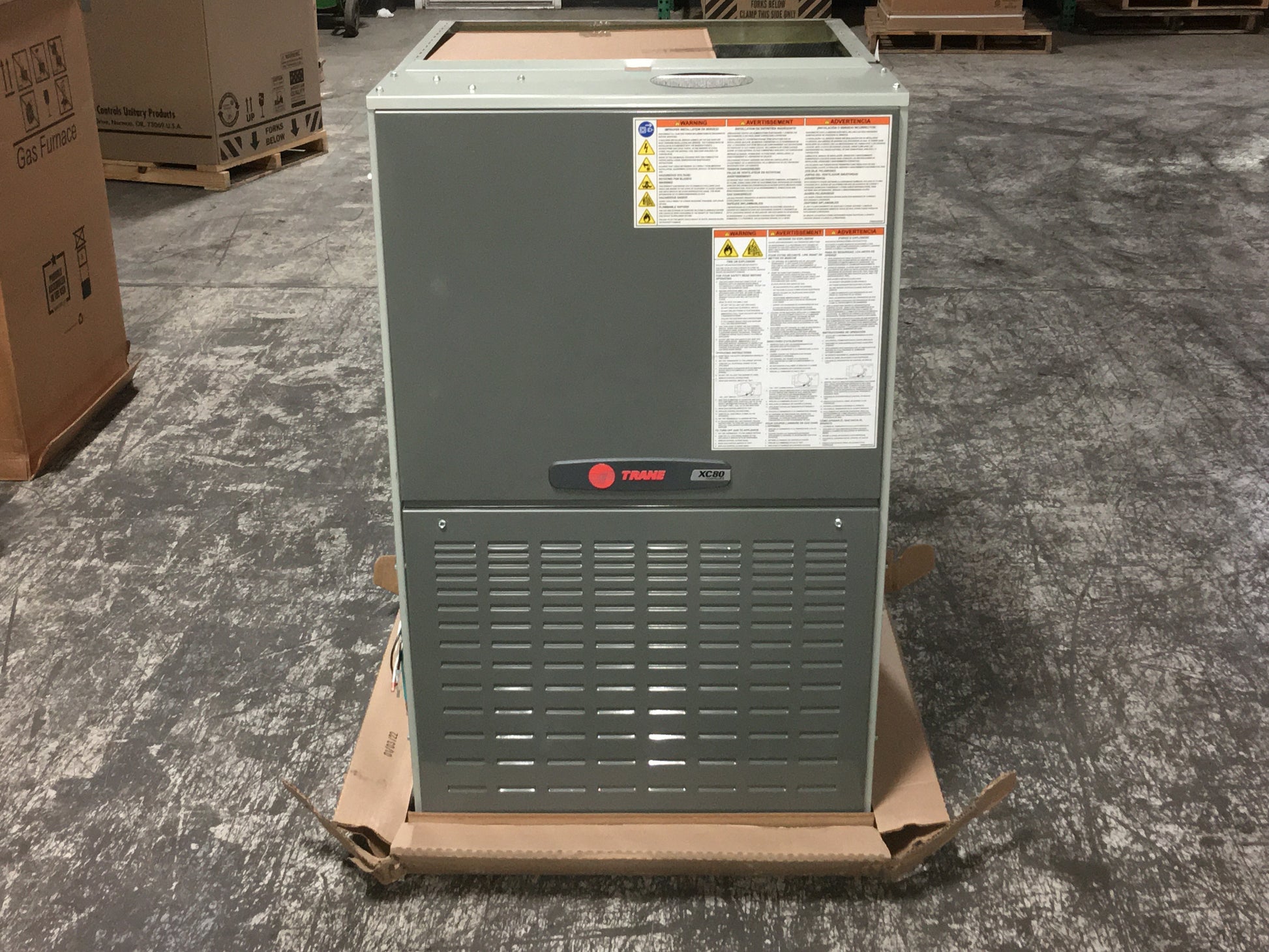 120,000 BTU Two-Stage Downflow/Horizontal ECM Communicating Gas Furnace 80% 115/60/1 CFM: 2000