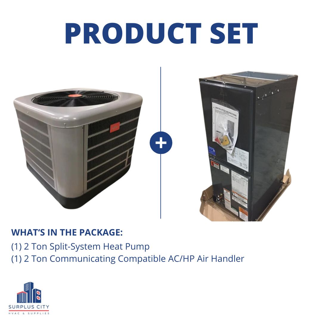 4 Ton 14 Seer Heat Pump and 4 Ton Air handler, 208-230/60/1 R-410A