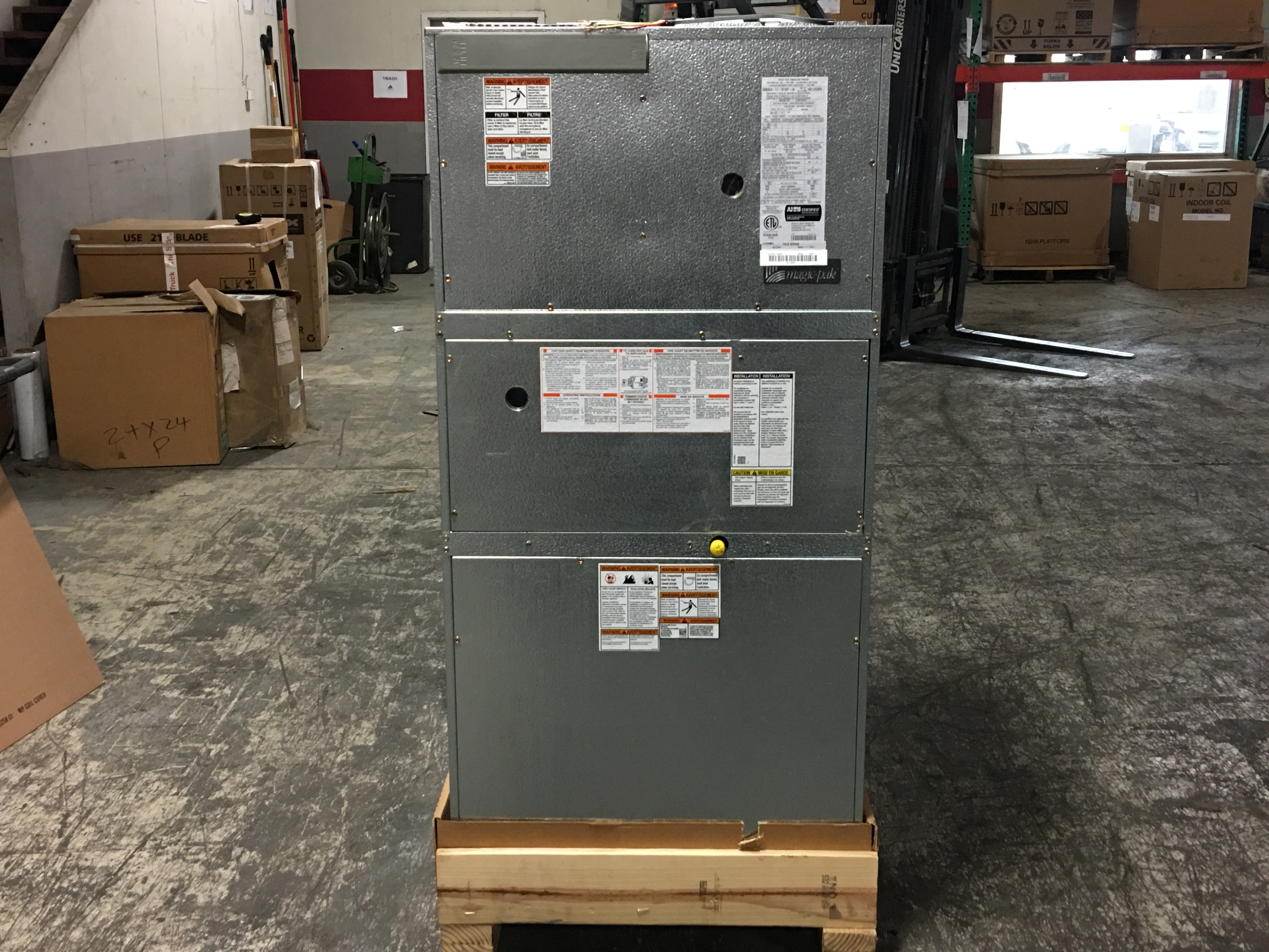 Unit Pak 1 Ton Magic Pak Gas/Electric Packaged Unit, 11 EER, 208-230/60/1, R410 ...