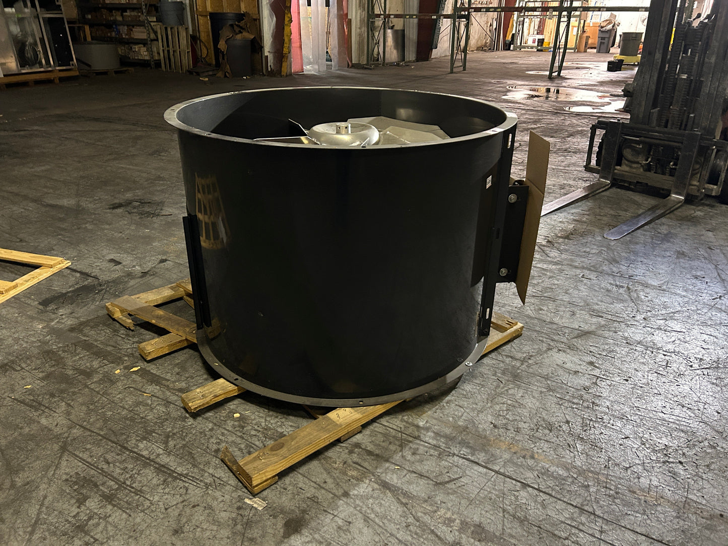 Ventilador axial tubular de 5 aspas accionado por correa de acero de 48 pulgadas (sin motor)