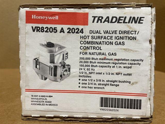 24 Volt 1/2 x 1/2" Dual Gas Valve Hot Surface Ignition