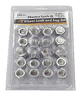 WHEEL LOCK & LUG SET 12mm X 1.5