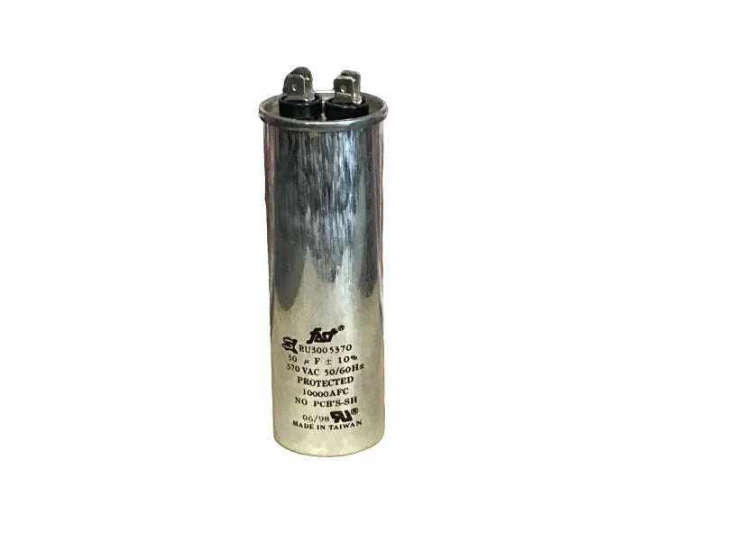 370 Vac, 30MFD 50/60 Hz, Round Capacitor