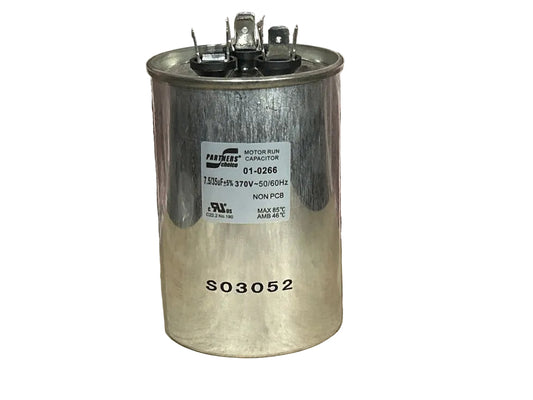 370 Vac, 35+7.5MFD 50/60 Hz, Round Capacitor
