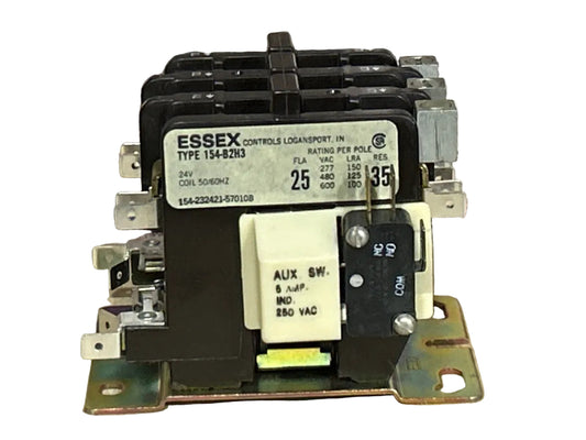 24 V, 50/60 Hz, 25 Amps 3 Pole Contactor