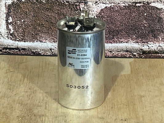370 Vac, 30+10MFD 50/60 Hz, Round Capacitor
