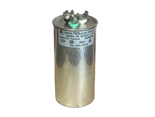 370 Vac, 70+5MFD 50/60 Hz, Round Capacitor
