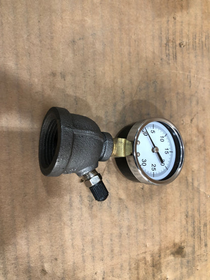 Manómetro de prueba de fugas de 1 FPT de 30 PSI