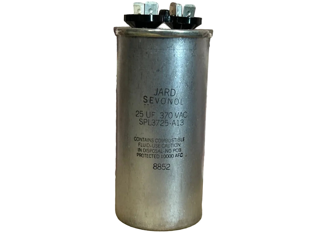 370 Vac, 25MFD 50/60 Hz, Round Capacitor