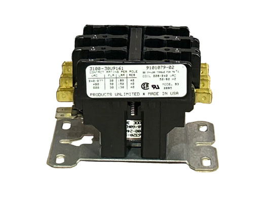 208/240 V, 50/60 Hz, 30 Amps 3 Pole Contactor