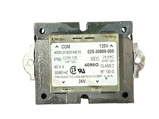 120/24 V, 50/60 Hz, 40VA Transformer