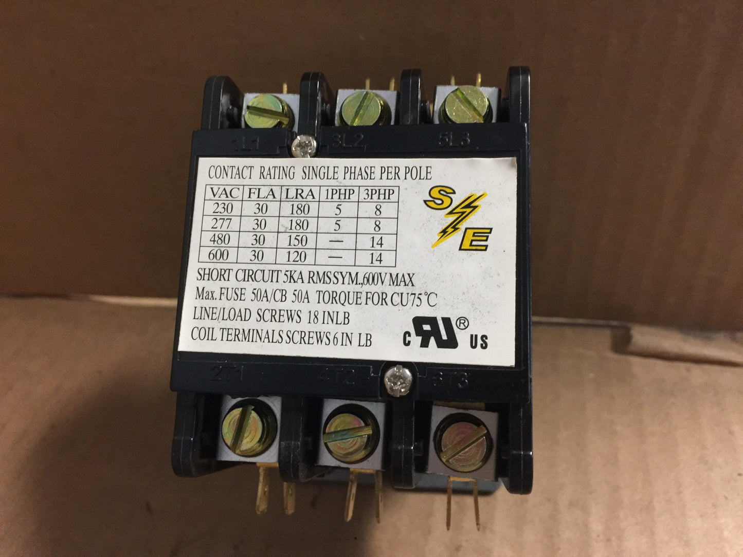 Definite Purpose Contactor; 24 Volt, 3 Pole, 30 Amp, 50/60Hz