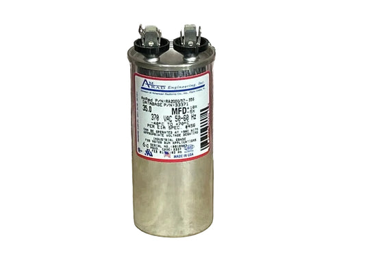 370 Vac, 35MFD 50/60 Hz, Round Capacitor