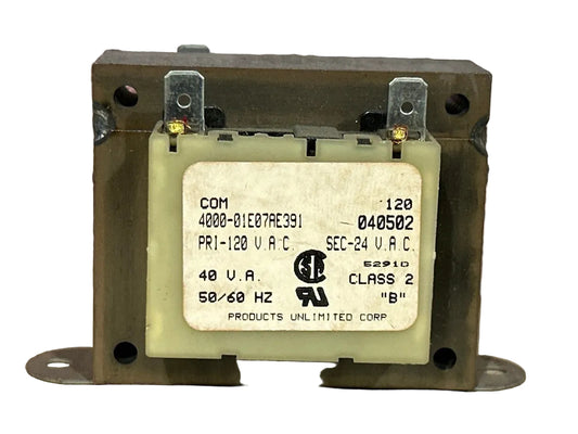 120/24 V, 50/60 Hz, 40VA Transformer