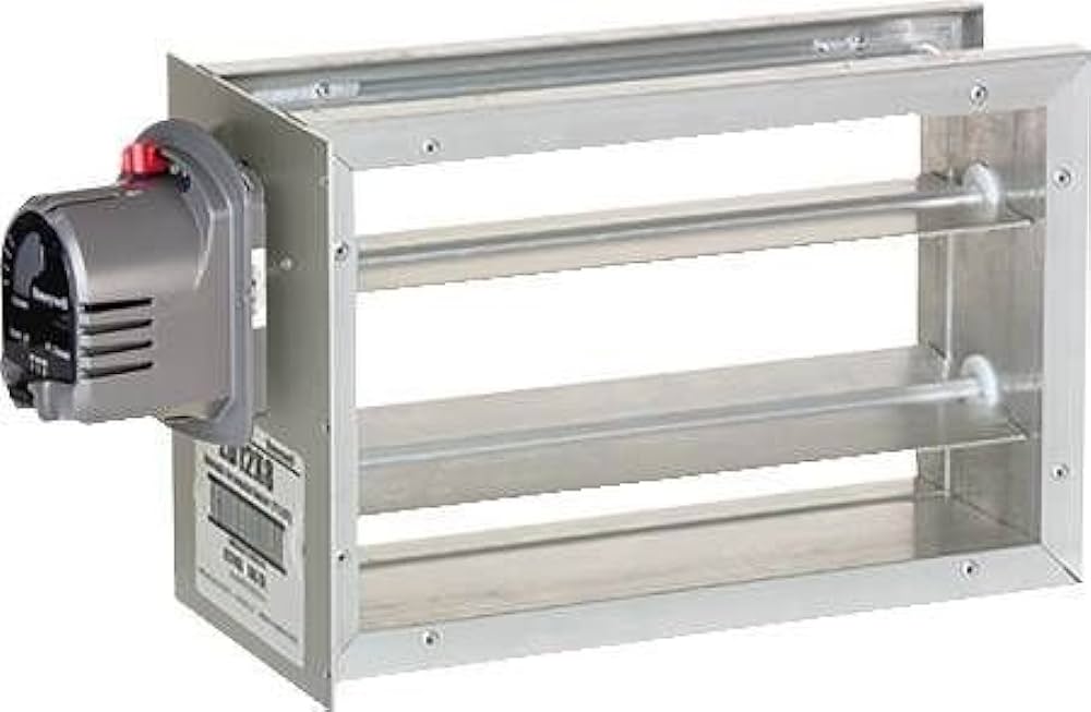 Rectangular Zone Damper ZD Series, Parallel Blade Zone Damper Extruded Aluminum, Volts: 24, He ...