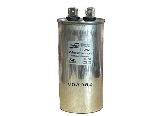 370 Vac, 45MFD 50/60 Hz, Round Capacitor