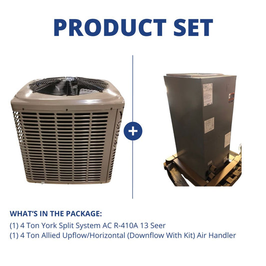 4 Ton SS AC R-410A 13 Seer and 4 Ton Multiposition Air Handler 22w