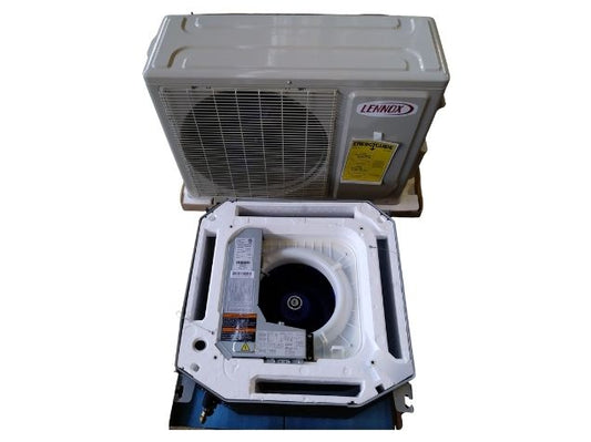 Bomba de calor minisplit de 1 tonelada con inversor, de zona única, OD/casete ID, 20 SEER, 208-230/60/1 R-410A