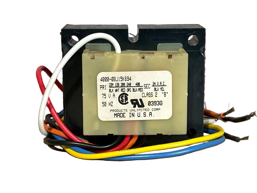 120/208/240/480/24 V, 50/60 Hz, 75VA Transformer
