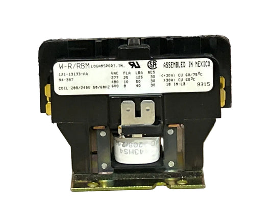 208/240 V, 50/60 Hz, 25 Amps 1 Pole Contactor