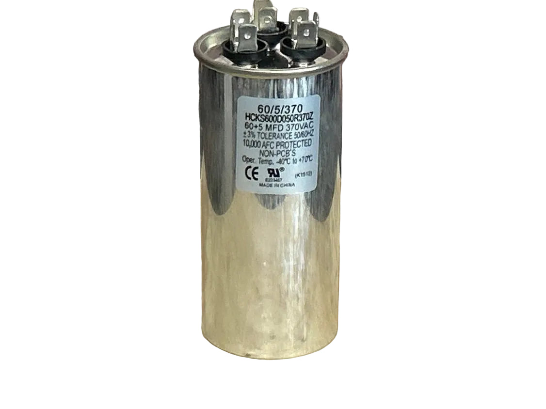 370Vac, 50+5MFD 50/60Hz, Round Capacitor