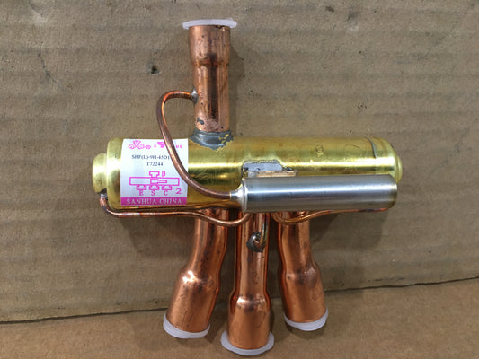 3 Ton Reversing Valve 1/2 x 5/8" ODF Solder Less Coil"