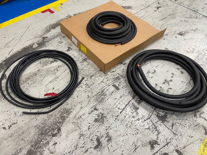 Juego de cables de 1/4 x 1/2" x 1/2" x 50' con cable de control de potencia de calibre 14/7