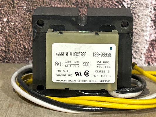 120/24 V, 50/60 Hz, 40VA Transformer