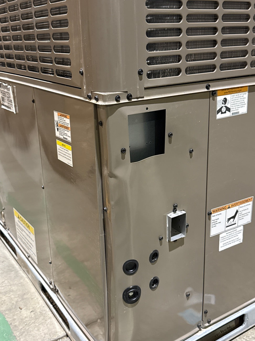 5 Ton Low NOx 2-Stg Convertible ECM Var Spd Dual Fuel HP Packaged Unit, 16 SEER, 208-230/60/1, R410A