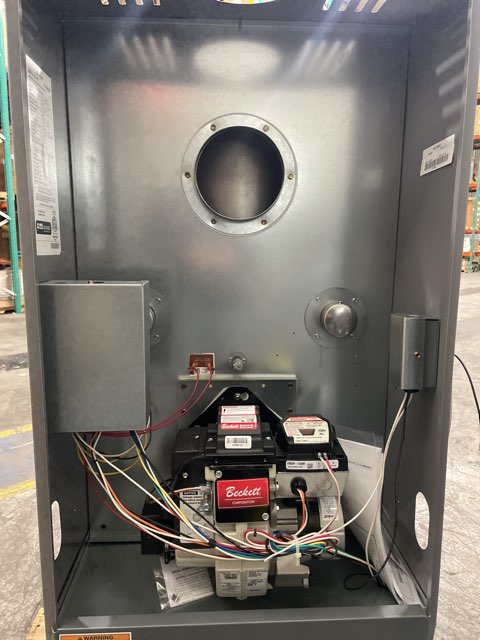 141,000 BTU Single-Stage Upflow ECM Variable Speed Oil Furnace 85% AFUE 120/60/1 CFM: 2000