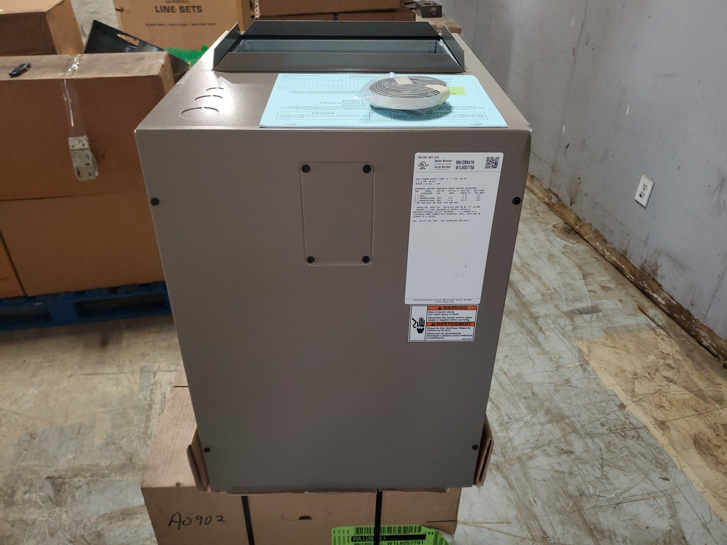 3 Ton AC/HP Multi-Position Modular Air Handler/Less Coil, 460/60/3 1025-1250 CFM **Coil Not