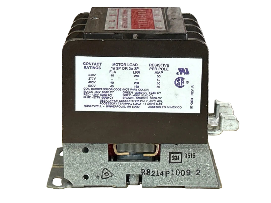 24 V, 50/60 Hz, 40 Amps 4 Pole Contactor