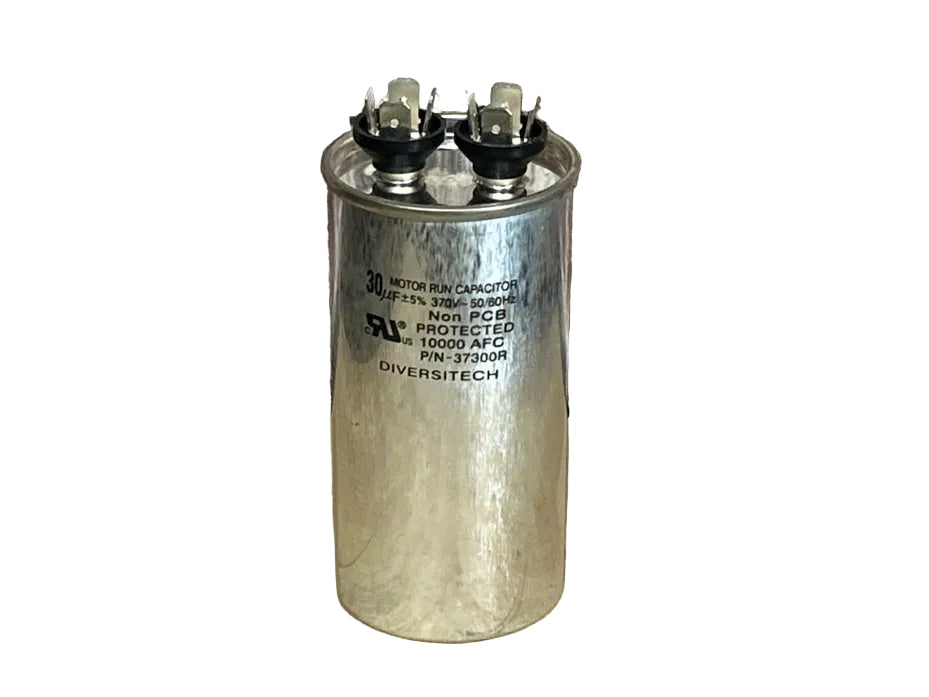 370 Vac, 30MFD 50/60 Hz, Round Capacitor