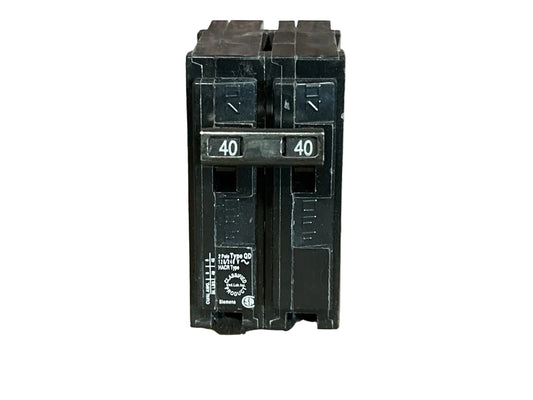 120/240V, 60Hz, 40A, 2 Pole Breaker